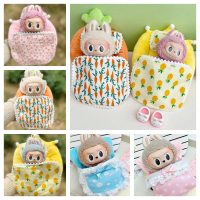 เตียงตุ๊กตา TK สำหรับเตียง Labubu ประกอบด้วยหมอน 2 ใบ ถุงนอน 1/12 เหมาะสำหรับตุ๊กตา BJD, GSC Body9, 