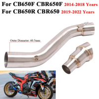 Slip On For CB650F CBR650F CB650R CBR650 2014 - 2020 2021 2022 Motorcycle Exhaust Escape Modified Link Ppe Connect 60mm Muffler