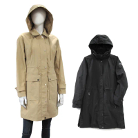 【Michael Kors】連帽長版保暖外套 風衣(兩色)