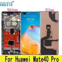 6.76" Mate40Pro AMOLED For Huawei Mate 40 Pro LCD Display Touch Screen Tested Digitizer Assembly Replacement NOH-AL00 NX9 AN00