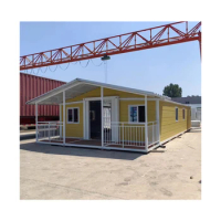 Fast Build Prefab House 20ft 40ft Modular Folding Container House Camping Foldable Small Tiny Container House Home Office - Buy