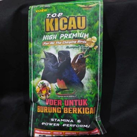 Top Kicau Voer Hijau High Premium Pakan Burung Harian Untuk Murai Kacer Anis Wambie