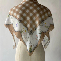 ‘Dorothy’ Cotton Square Scarf from Tassels Garden Series