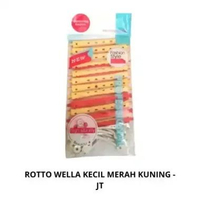 SK Rotto Wella merah kuning kecil / keriting rambut/ ROLL PENGERITING RAMBUT KUNING JT