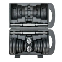 dumbbell manufacture 20kg adjustable cast iron weight set with carry box