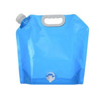 【PS Mall】水袋 塑料袋 裝水袋 蓄水袋 大容量 折疊手提儲水袋 加龍頭 5L(J401)