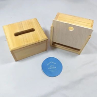 kotak tisu kayu tempat wadah penyimpanan box laci tissue minimalis estetik TEMPAT TISSUE KECIL