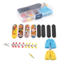 Novelty Finger Skate Board Assembly Kits Finger Flexibility Training Finger Boards Finger Sport Toy Teens Birthday Gift