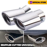 MUFFLER CUTTER TAILPIPE 1 LOBANG SAMBUNGAN DEKORASI UJUNG KNALPOT MOBIL JAZZ YARIS PICANTO AVANZA VE