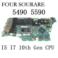 For DELL Inspiron 5490 5498 5590 Laptop Motherboard i5-10210U I7-10510U CPU 4GB RAM 18778-1 Mainboard