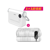【Philips 飛利浦】壁掛超值組-單人恆溫定時電熱毯+壁掛暖風機(AHR3122ED+AHR3124FX)