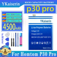 YKaiserin Battery p30pro 4500mAh For Homtom P30 Pro Mobile Phone Batteries