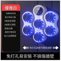 智慧音樂懸掛拳擊機家用拳擊牆靶拳擊靶(陞級花瓣拳擊靶黑色[單機] )