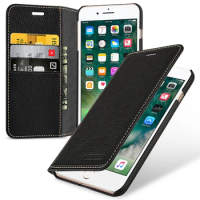 Wallet Flip Case For iPhone 8 iPhone8 8plus Luxury Genuine Leather Bag for Apple iPhone 7 7plus Case Business Flip Fundas Skin