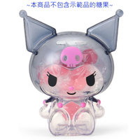 asdfkitty*庫洛米透明 造型存錢筒 撲滿 儲金箱(無糖果)-日本正版商品