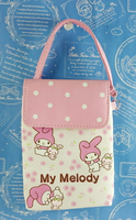 【震撼精品百貨】My Melody 美樂蒂 手機袋 魔鬼氈 震撼日式精品百貨