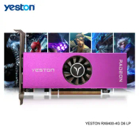 Yeston Radeon RX 6400 4GB GDDR6 64bit 6nm GPU Core 2321MHz Gaming Video Graphics Cards DP/HD for Computer Game Desktop PC