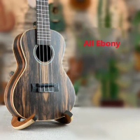 All Ebony Ukulele 23 26 Inches Concert Tenor Matte Acoustic Electric Guitar Ukelele 4 Strings Guitarra Uke