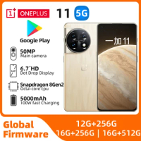 OnePlus 11 5G Global Version 16GB 256GB Snapdragon 8 Gen 2 2K 120Hz AMOLED Display 100W Charge 5000mAh NFC used phone
