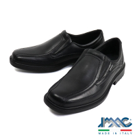 IMAC 義大利科技輕底真皮休閒鞋 黑色(250008-BL)