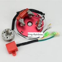 New Racing Stator Magneto Racing Inner Rotor CDI Kit Red For 110 125 140cc Lifan YX Pit Dirt Bike