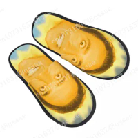 Nicolas Cage Sun House Slippers Women Cozy Memory Foam Filmmaker Slip On Hotel Slipper Shoes