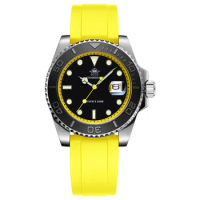 Addies Dive Mens Quartz Watch BGW9 Blue Luminous 200m Waterproof 316L Stainless Steel Fashion Business Watch Montre Homme