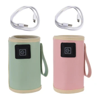 F62D Portable USB Bottle Heater Insulated Milk Warmer Bag Insulation Bag Ensure Your Baby Has Warm Milk While Travel