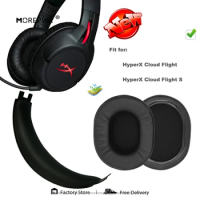 Morepwr Replacement Ear Pads for HyperX Cloud Flight S Headset Parts Leather Cushion Velvet Earmuff Earphone Sleeve