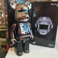 BE@RBRICK400% Electroplated Punk Brothers Stupid Punk Glossy Violent Bear Tide Ornament