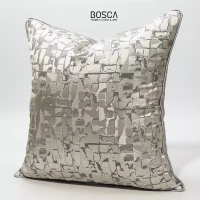 Bosca Living Luxury Premium Pillowcase / Sarung Bantal Sofa Gold Premium Mewah / Cushion Cover - varian I