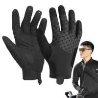 Cycling Gloves Mountain Bike Gloves Full Finger Cycling Gloves Breathable Biking Gloves Skin-Friendly Motorcycles Gloves With