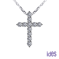 ides愛蒂思 精選設計經典十字架鑽石項鍊（大）