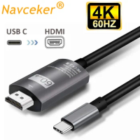 4K 60Hz Type C to HDMI Cable USB C to HDMI Cable Converter 4K Type-c USB 3.1 Thunderbolt 3 Adapter for Macbook iPad Samsung S8