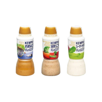 【Kewpie】萬用沾拌醬380ml_2罐組(凱薩沙拉醬/深煎胡麻醬/洋蔥泥沙拉醬)