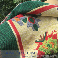 限時優惠外貿出口棉粗織蓋毯美式波西米亞民族藏風沙發巾毛毯 地毯雙面