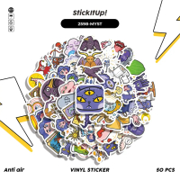 COD 50 Pcs Stiker Pack FUNNY CHARACTER MYSTICAL WHISPER Lucu Aesthetic Vynil Waterproof untuk Freebi
