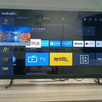 Led televiosn TV set 55 65 75 inch 4K UHD LED TV Slim metal case Android Smart big screen