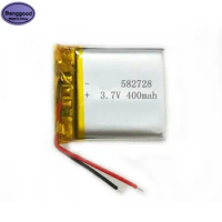Banggood 3.7V 400mAh 582728 Lipo Polymer Lithium Rechargeable Li-ion Battery Cells for GPS Smart Phone Bluetooth Headset Battery