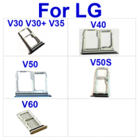Sim Card Tray Holder Card Board For LG V30 V30Plus+ V35 V40 V50 V50S V60 Sim Card Slot Card Reader Socket Replacement Parts