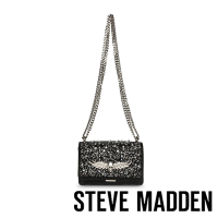【STEVE MADDEN】BCONCERT 鑽面銀飾風琴包(黑色)