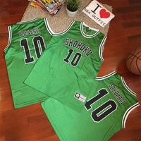 原盒正品 灌籃高手籃球服湘北10號櫻木花道籃球衣 軍綠色 可定製