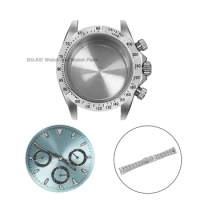 Sapphire Glass 39mm Men's Watches Case Bracelet Stainless Steel For Seiko 29.5mm Dial VK63 Movement Daytona Repair Tool Parts
