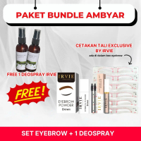 Paket eyebrowstamp powder set cetakan alis tali waterproof tahan lama o two focallure pomade