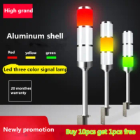 Led 3 Color L rod Indicator Light 24V/220v Warning Light Workshop Machine Signal Buzzer Alarm Safety Caution Sound LED Light
