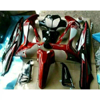 BODYSET SUPRA X 125 R BATMAN WARNA MAROON HITAM SET STIKER FULSET HALUS