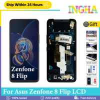 6.67''Original AMOLED For Asus Zenfone 8 Flip ZS672KS I004D LCD Display Touch Panel Screen Digitizer