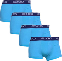 【日本代購】EXIO 平角內褲男士4條裝品牌內衣低腰平角短褲平角內褲 L