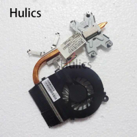 Hulics Used 643259-001 Radiator For HP Pavilion G4 G6 G7 G4-1000 G6-1000 Laptop Cooling Heatsink With Fan