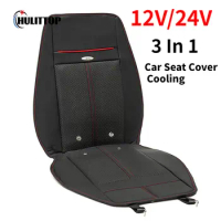 Universal 3 In 1 Car Seat Cover Cooling Warm Heated Massage Chair Cushion With 8 Built-in Fan Multifunction Auto Seat Covers